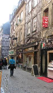 Tania visited these half-timbered shops in her research for YB&B